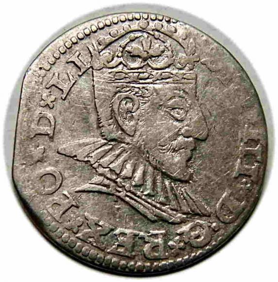 Trojak 1590 Zygmunt III Waza Ryga (1)