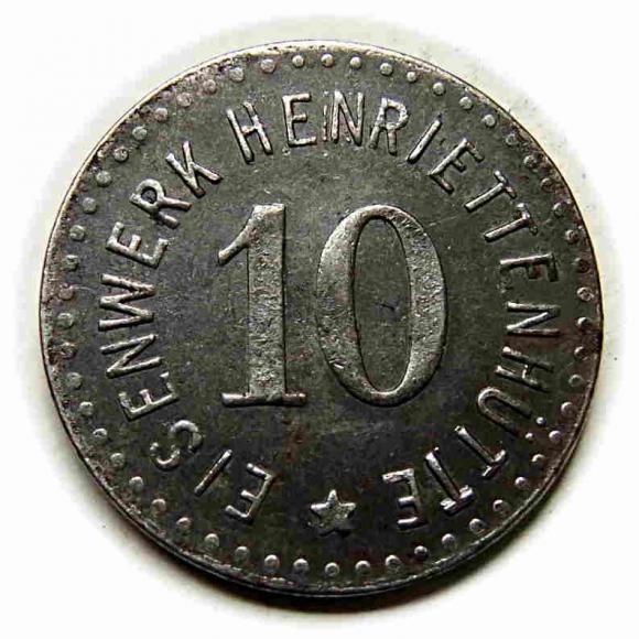 10 fenigów Przemków Primkenau Henriettenhutte (2)