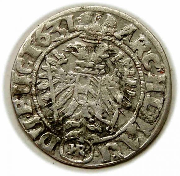 3 krajcary 1631 Ferdynand I Habsburg Wrocław (2)