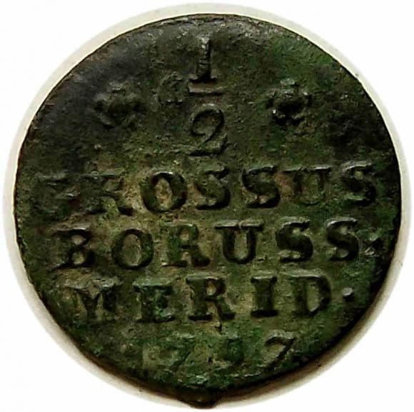 Półgrosz 1797 Fryderyk Wilhelm II Prusy Południowe Wrocław (1)