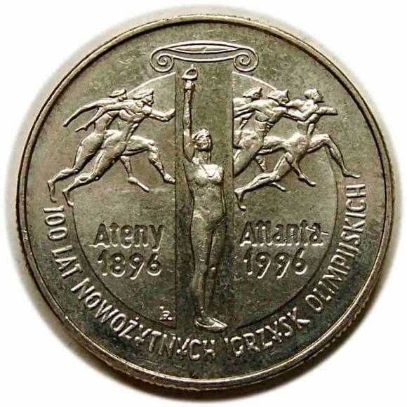 2 złote 1995 100 Lat Nowożytnych Igrzysk Olimpijskich III RP Warszawa (1)