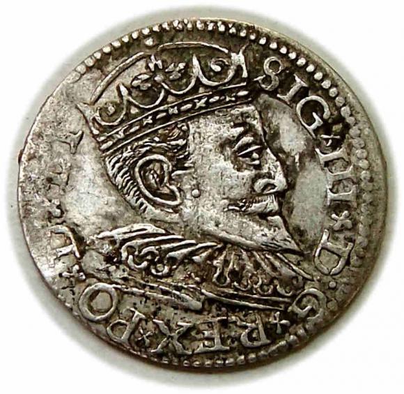 Trojak 1596 Zygmunt III Waza Ryga (1)
