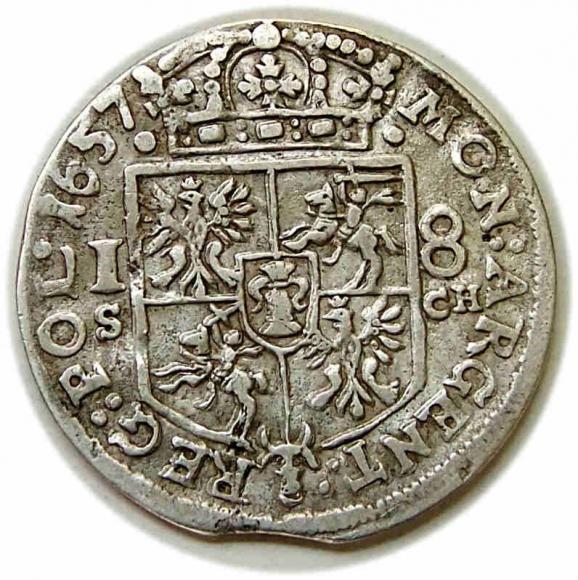 Ort 1657 Jan Kazimierz Kraków (2)