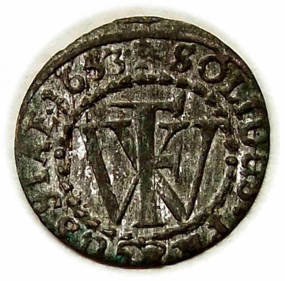 Szeląg 1653 Fryderyk Wilhelm Prusy Królewiec (1)
