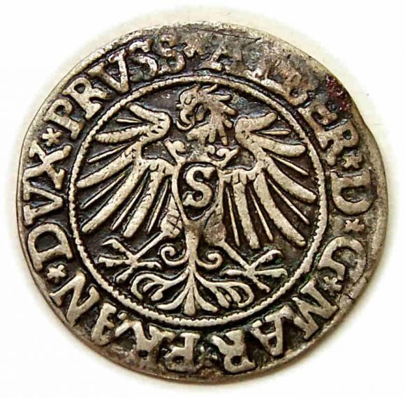 Grosz 1537 Albrecht Hohenzollern Księstwo Pruskie Królewiec (2)