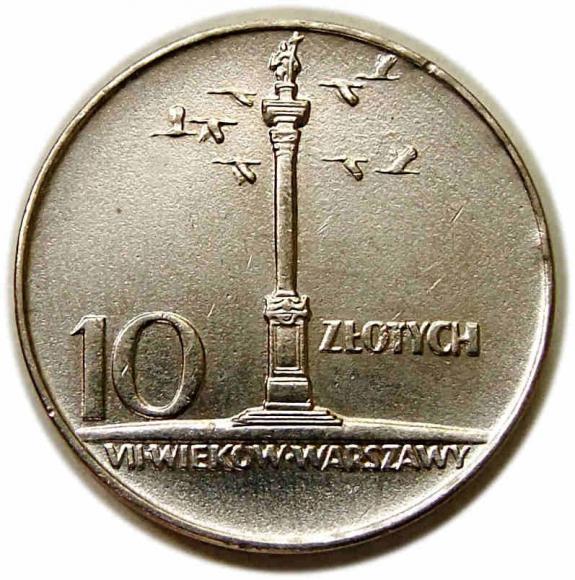 10 złotych 1966 VII wieków Warszawy PRL  (1)