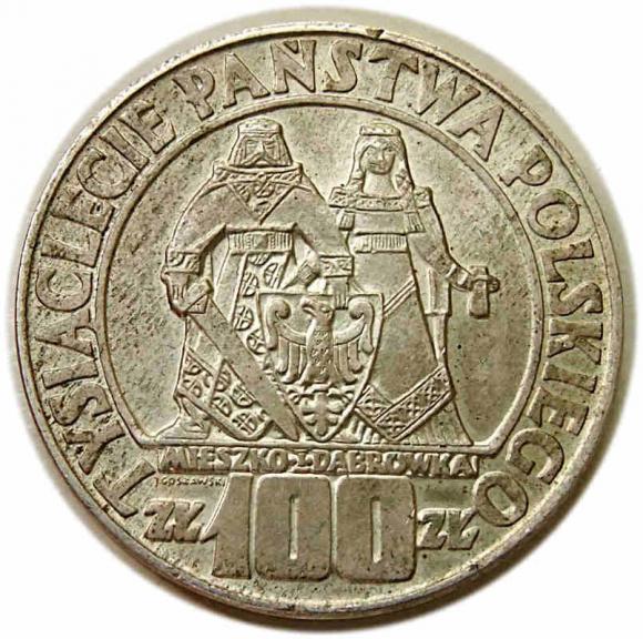 100 złotych 1966 Mieszko i Dąbrówka PRL (1)