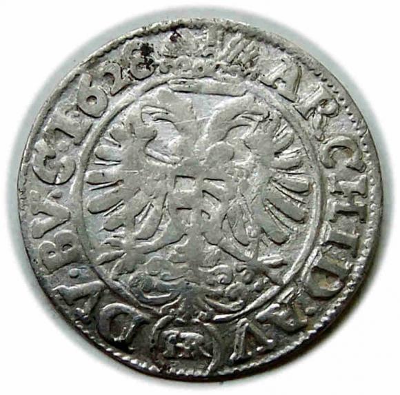 3 krajcary 1628 Ferdynand I Habsburg Wrocław (2)