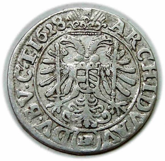 3 krajcary 1628 Ferdynand I Habsburg Wrocław (2)