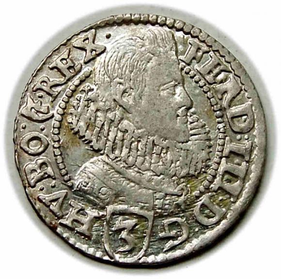 3 krajcary 1629 Ferdynand III Habsburg Kłodzko (1)