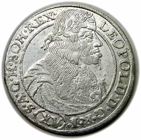 15 krajcarów 1664 Leopold I Habsburg Wrocław (1)