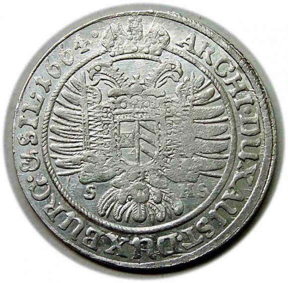 15 krajcarów 1664 Leopold I Habsburg Wrocław (2)