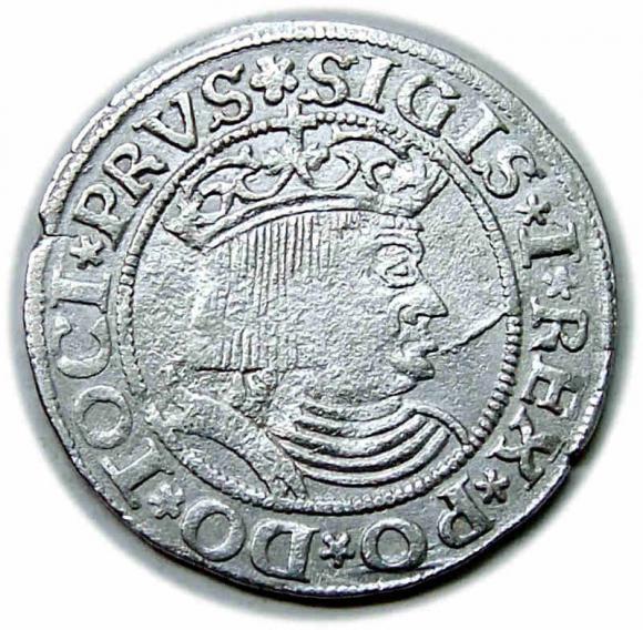 Grosz 1530 Zygmunt I Stary Toruń (1)