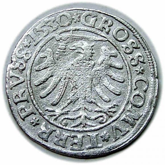 Grosz 1530 Zygmunt I Stary Toruń (2)