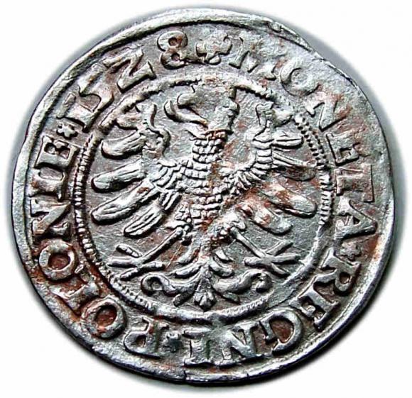 Grosz 1528 Zygmunt I Stary Kraków (2)