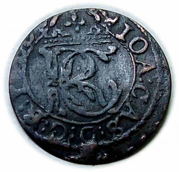 Szeląg 1652 Jan Kazimierz Litwa Wilno (1)