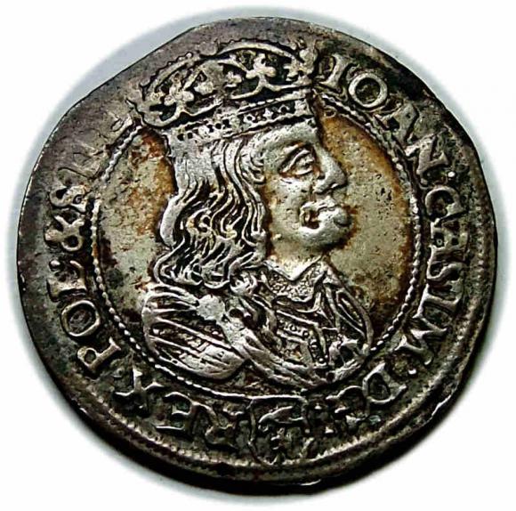 Szóstak 1667 Jan Kazimierz Bydgoszcz (1)