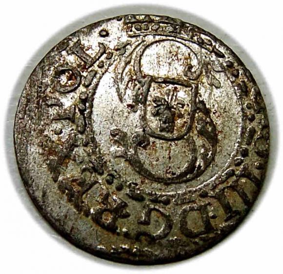 Szeląg Zygmunt III Waza Ryga (1)