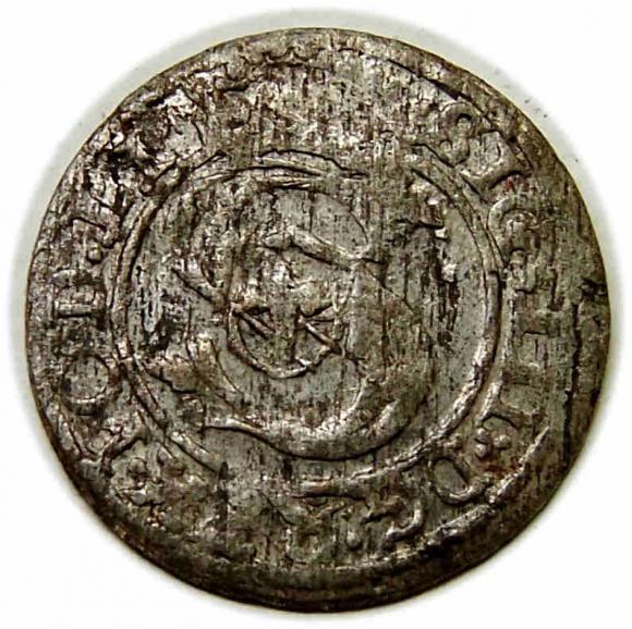 Szeląg 1601 Zygmunt III Waza Ryga (1)
