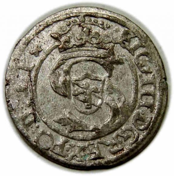 Szeląg 1601 Zygmunt III Waza Ryga (1)