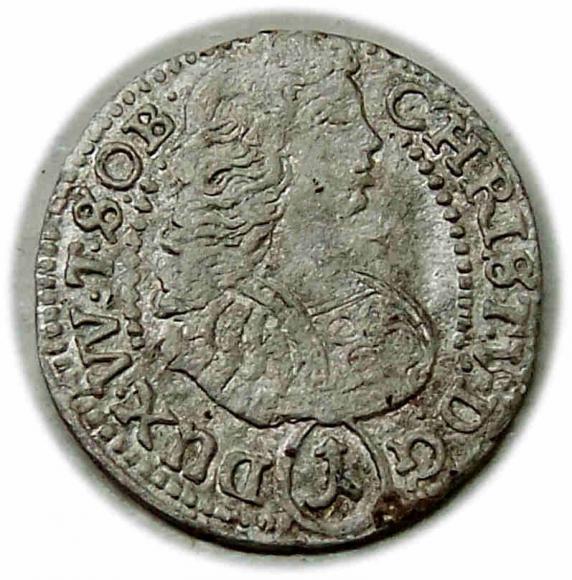 1 krajcar 1684 Chrystian Ulryk Księstwo Oleśnickie Oleśnica (1)