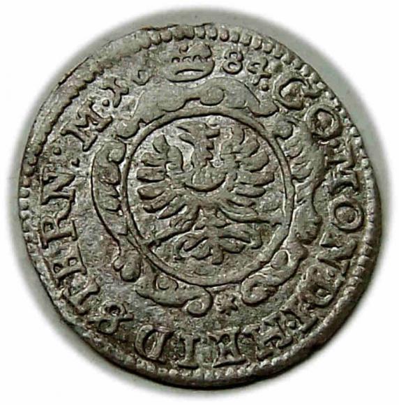 1 krajcar 1684 Chrystian Ulryk Księstwo Oleśnickie Oleśnica (2)