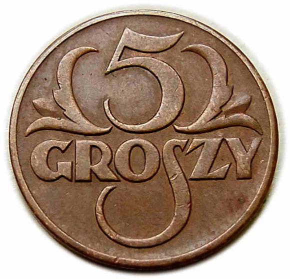 5 groszy 1939 II RP Warszawa (1)