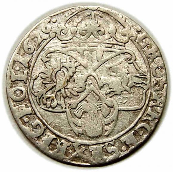 Szóstak 1626 Zygmunt III Waza Kraków (2)