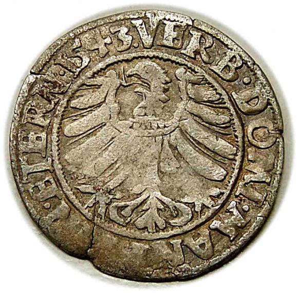 Grosz 1543 Fryderyk II Legnicki Księstwo Brzesko - Legnicko - Wołowskie Legnica (2)