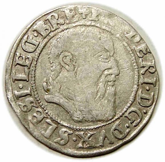 Grosz 1544 Fryderyk II Legnicki Księstwo Brzesko - Legnicko - Wołowskie Legnica (1)