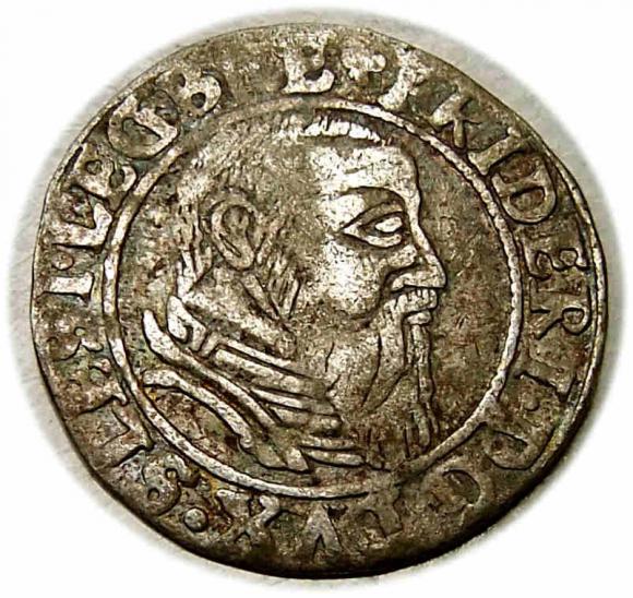 Grosz 1544 Fryderyk II Legnicki Księstwo Brzesko - Legnicko - Wołowskie Legnica (1)