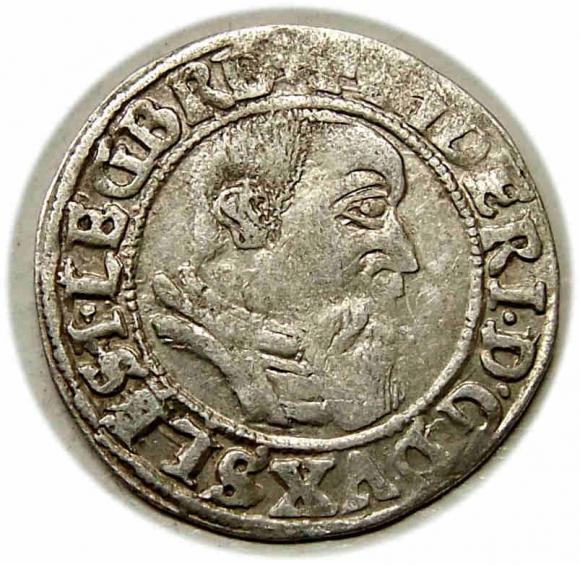 Grosz 1544 Fryderyk II Legnicki Księstwo Brzesko - Legnicko - Wołowskie Legnica (1)