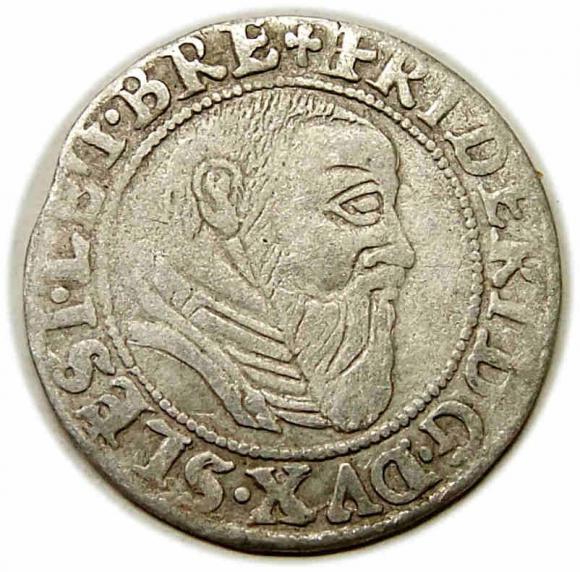 Grosz 1544 Fryderyk II Legnicki Księstwo Brzesko - Legnicko - Wołowskie Legnica (1)