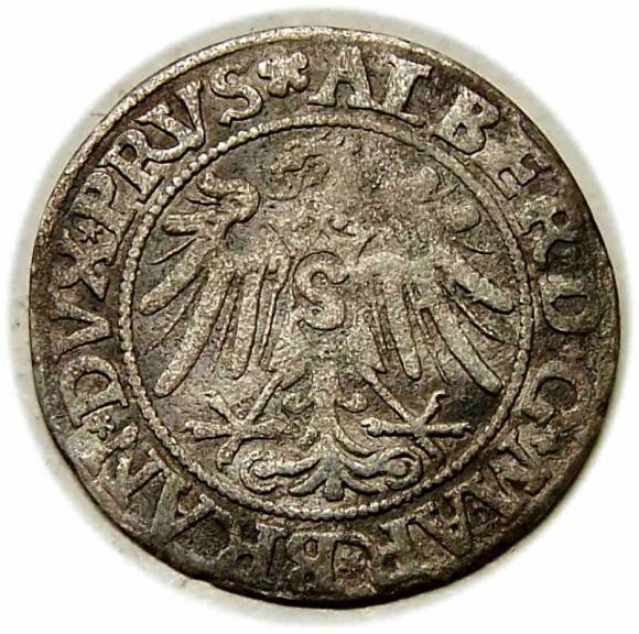 Grosz 1534 Albrecht Hohenzollern Księstwo Pruskie Królewiec (2)