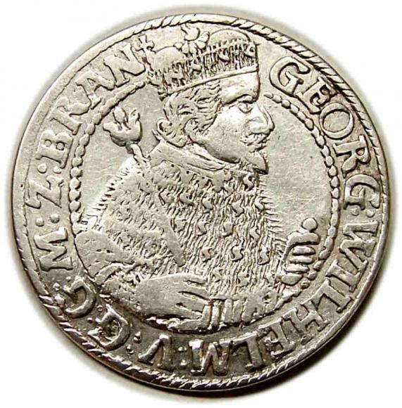 Ort 1622 Jerzy Wilhelm Księstwo Pruskie Królewiec (1)