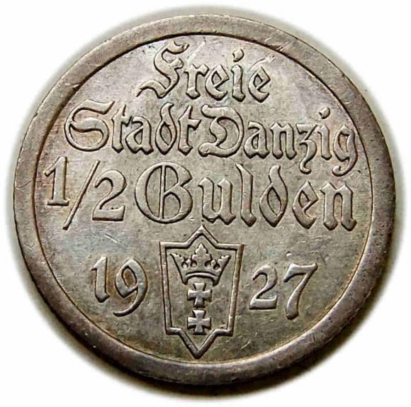 1/2 guldena 1927 Wolne Miasto Gdańsk Berlin (1)