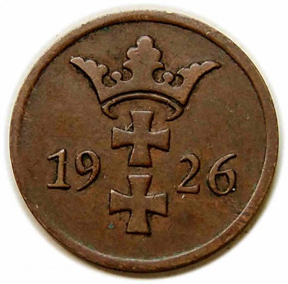 2 fenigi 1926 Wolne Miasto Gdańsk Berlin (2)