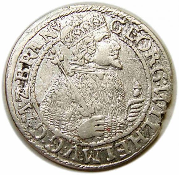 Ort 1624 Jerzy Wilhelm Księstwo Pruskie Królewiec (1)