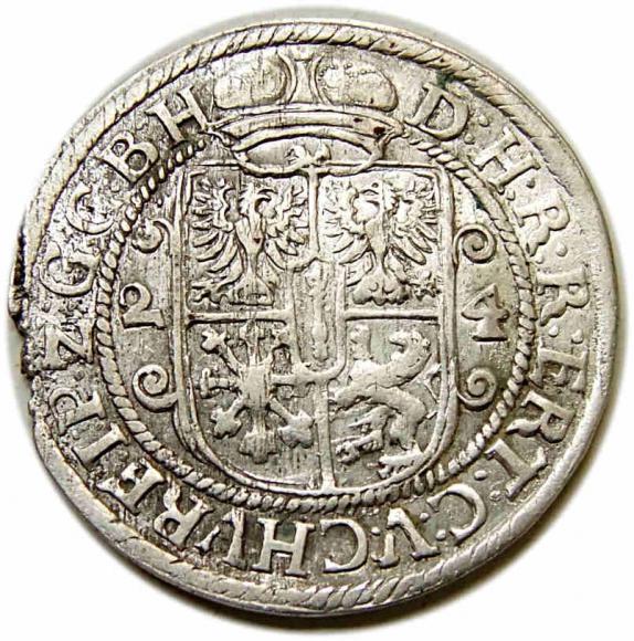 Ort 1624 Jerzy Wilhelm Księstwo Pruskie Królewiec (2)