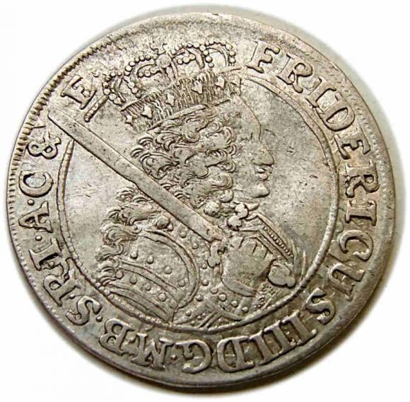 Ort 1700 Fryderyk III Brandenburski Prusy Królewiec (1)