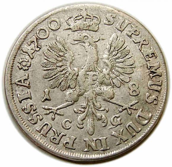 Ort 1700 Fryderyk III Brandenburski Prusy Królewiec (2)