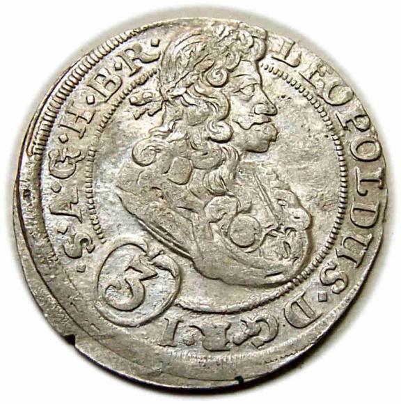 3 krajcary 1700 Leopold I Habsburg Brzeg (1)