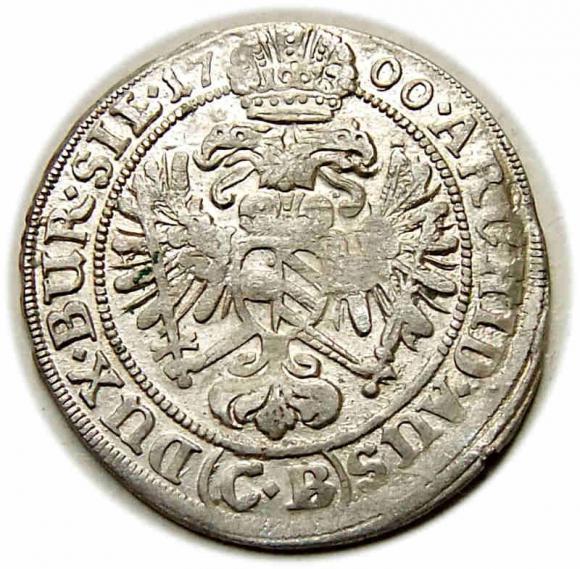 3 krajcary 1700 Leopold I Habsburg Brzeg (2)