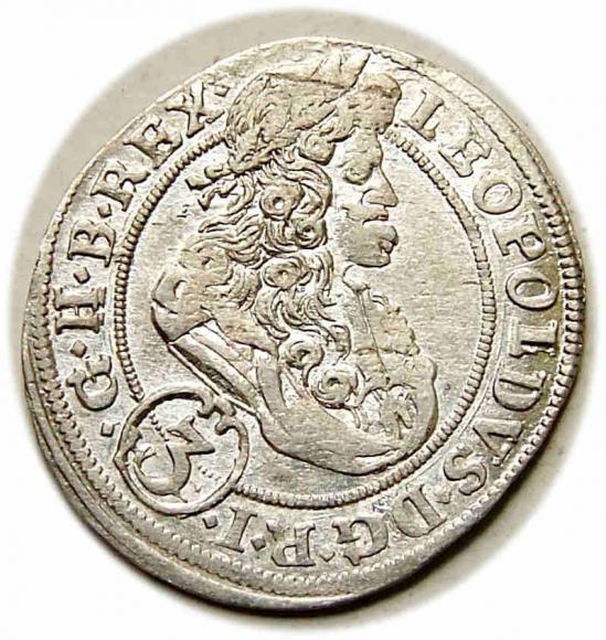3 krajcary 1699 Leopold I Habsburg Opole (1)