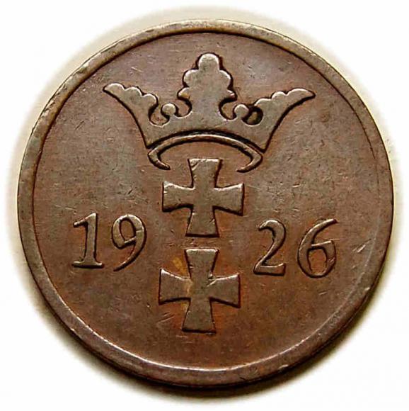 2 fenigi 1926 Wolne Miasto Gdańsk Berlin (2)