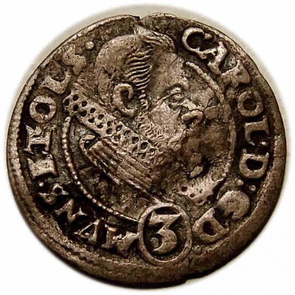 3 krajcary 1614 Karol II Podiebradowicz Księstwo Ziębicko - Oleśnickie Oleśnica (1)