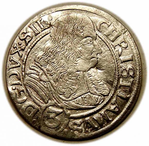 3 krajcary 1668 Chrystian Wołowski Księstwo Brzesko - Legnicko - Wołowskie Brzeg (1)