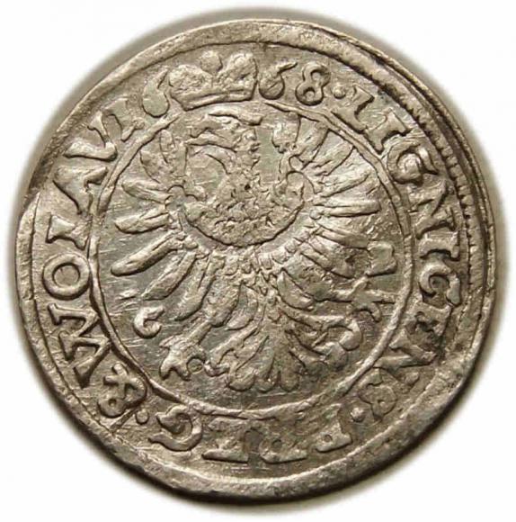 3 krajcary 1668 Chrystian Wołowski Księstwo Brzesko - Legnicko - Wołowskie Brzeg (2)