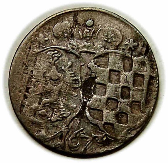 Greszel 1673 Ludwika Anhalcka Księstwo Brzesko - Legnicko - Wołowskie Brzeg (1)