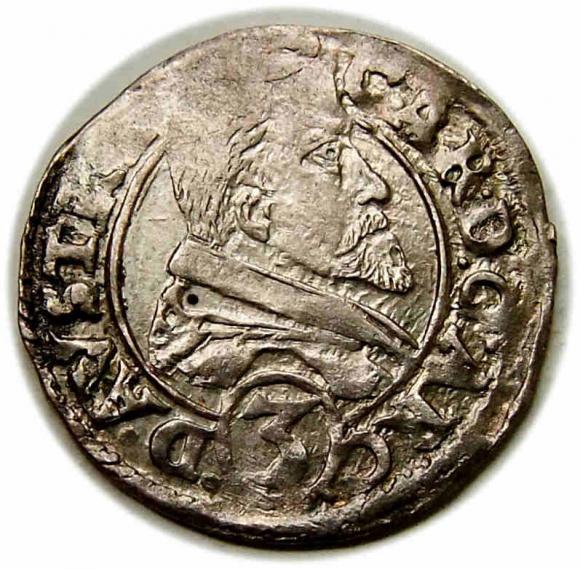 3 krajcary 1615 Karol Austriacki Księstwo Nyskie Biskupów Wrocławskich Nysa (1)